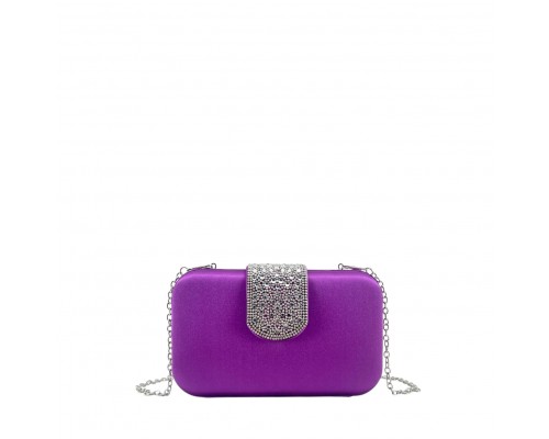 Bolso Clutch Efecto Raso
